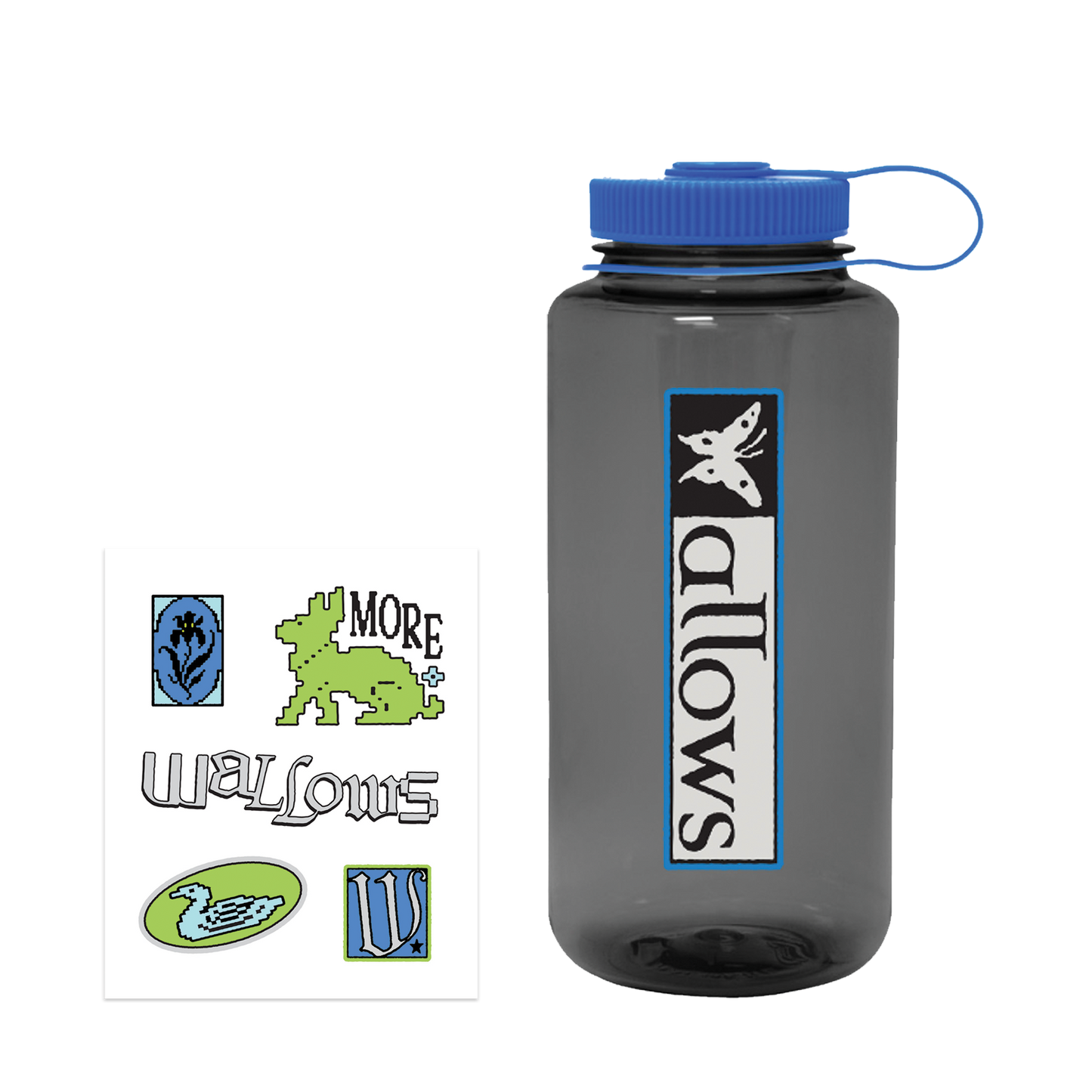 Butterfly Nalgene + Sticker Sheet